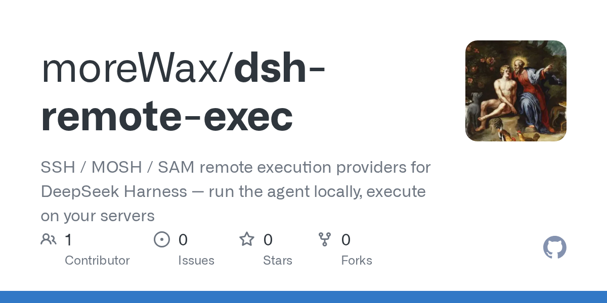 moreWax/dsh-remote-exec Screenshot preview