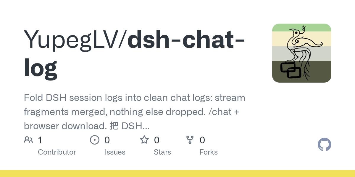 YupegLV/dsh-chat-log Screenshot preview