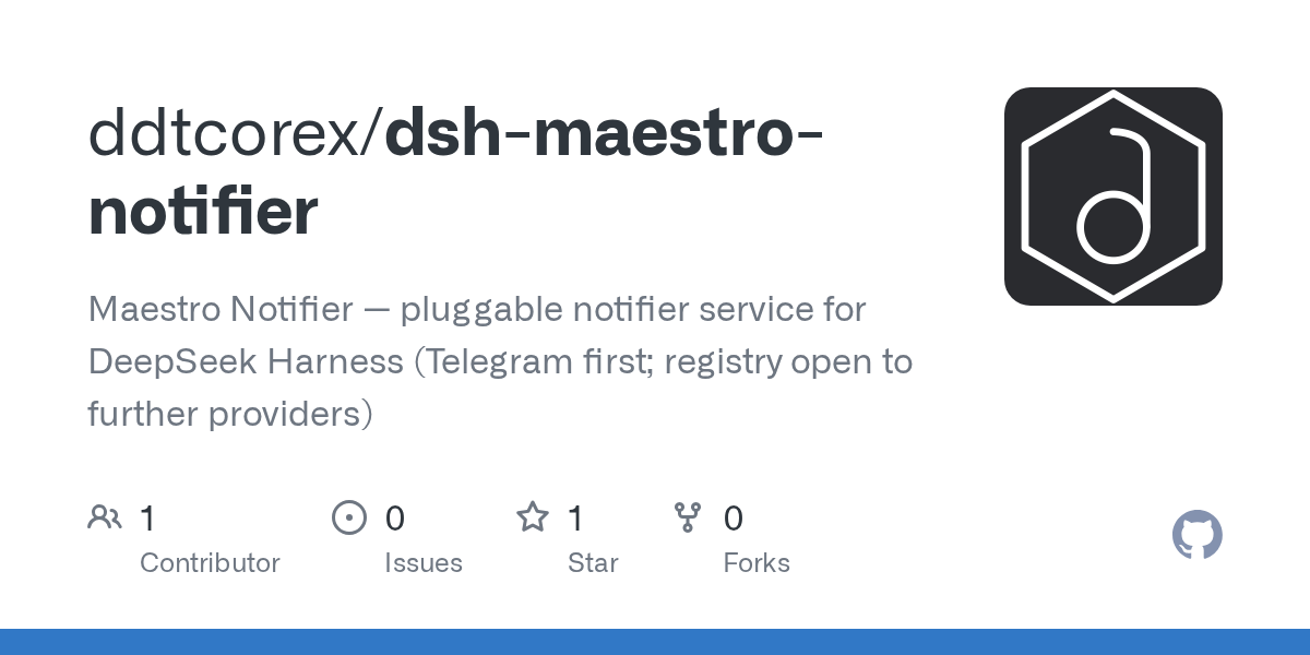 ddtcorex/dsh-maestro-notifier Screenshot preview