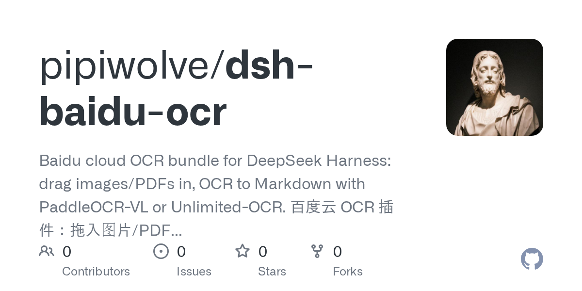 pipiwolve/dsh-baidu-ocr Screenshot preview