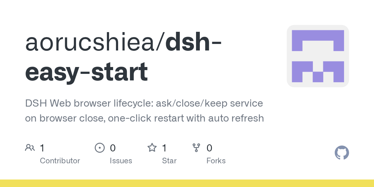 aorucshiea/dsh-easy-start Screenshot preview
