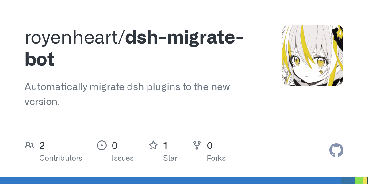 royenheart/dsh-migrate-bot Screenshot preview