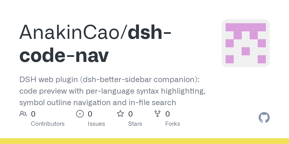AnakinCao/dsh-code-nav Screenshot preview
