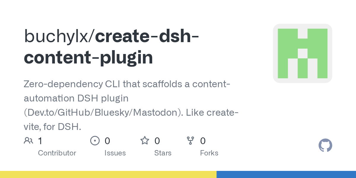 buchylx/create-dsh-content-plugin Screenshot preview