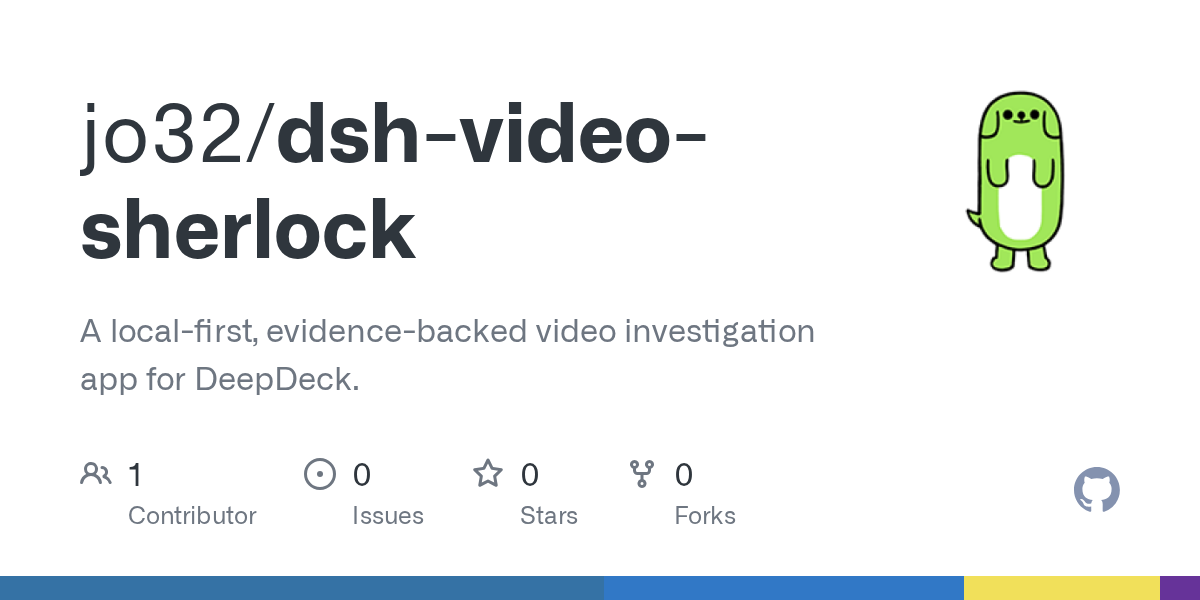 jo32/dsh-video-sherlock Screenshot preview
