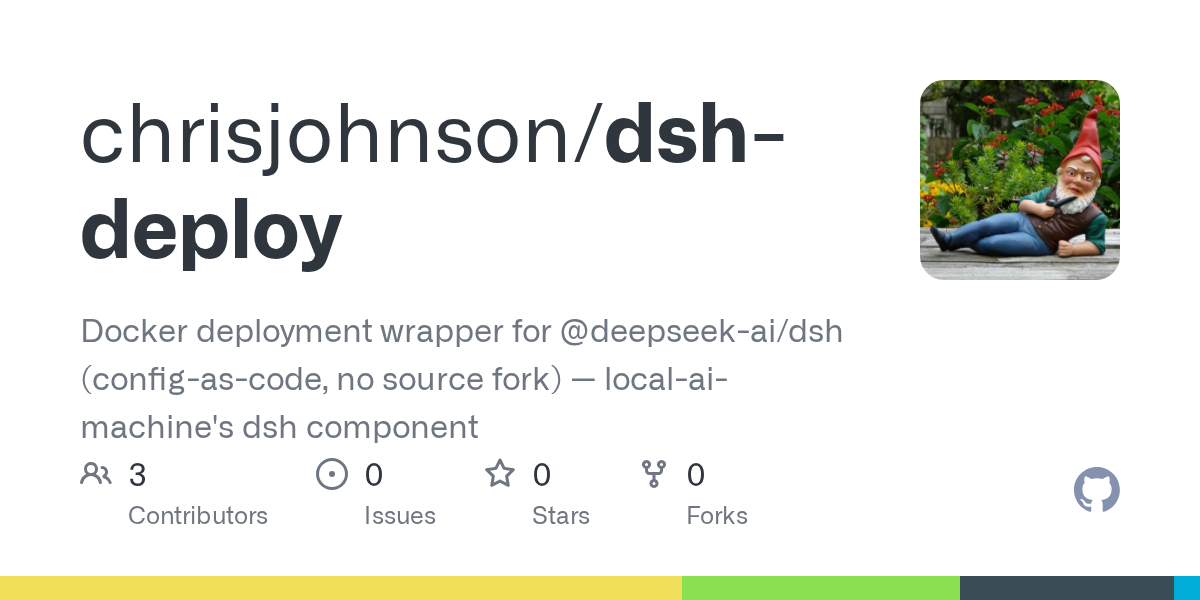 chrisjohnson/dsh-deploy Screenshot preview