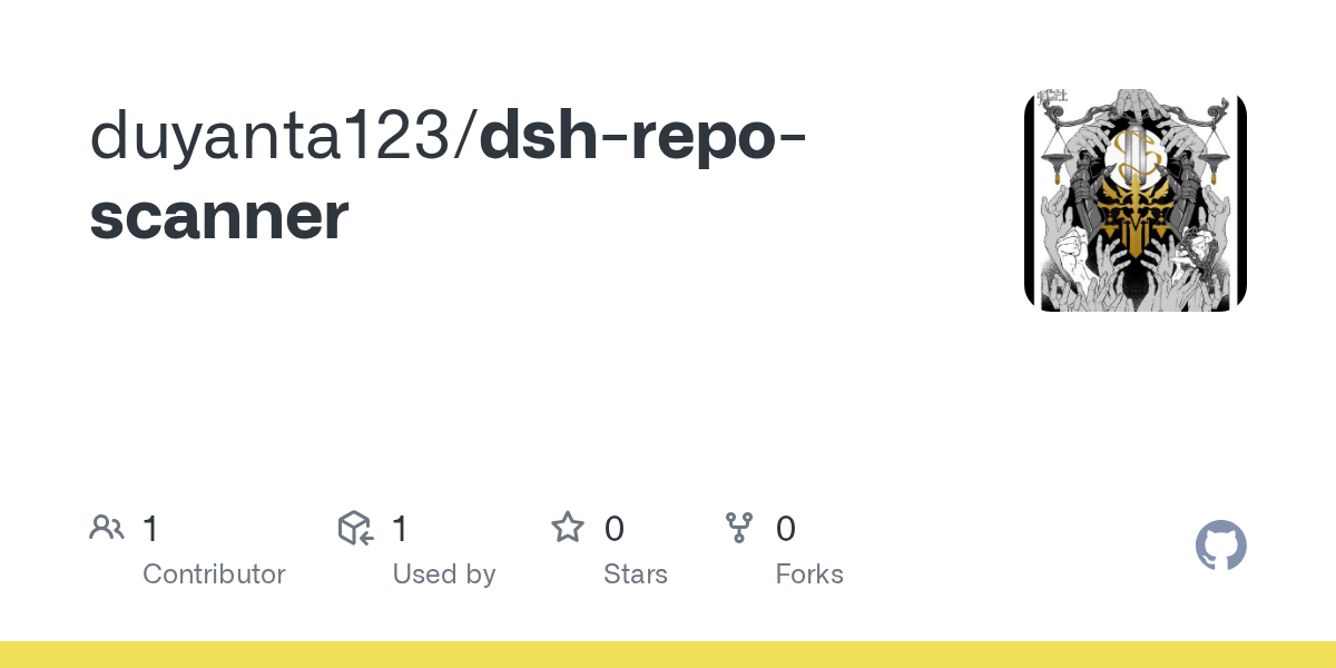 duyanta123/dsh-repo-scanner Screenshot preview