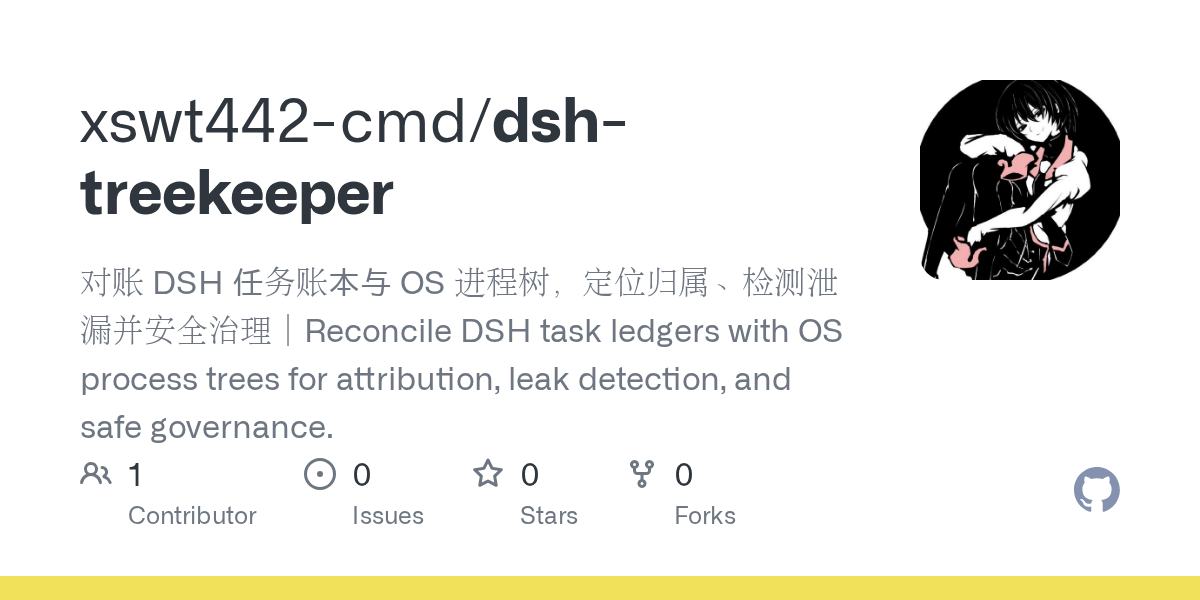 xswt442-cmd/dsh-treekeeper Screenshot preview