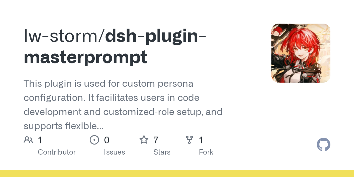 lw-storm/dsh-plugin-masterprompt Screenshot preview