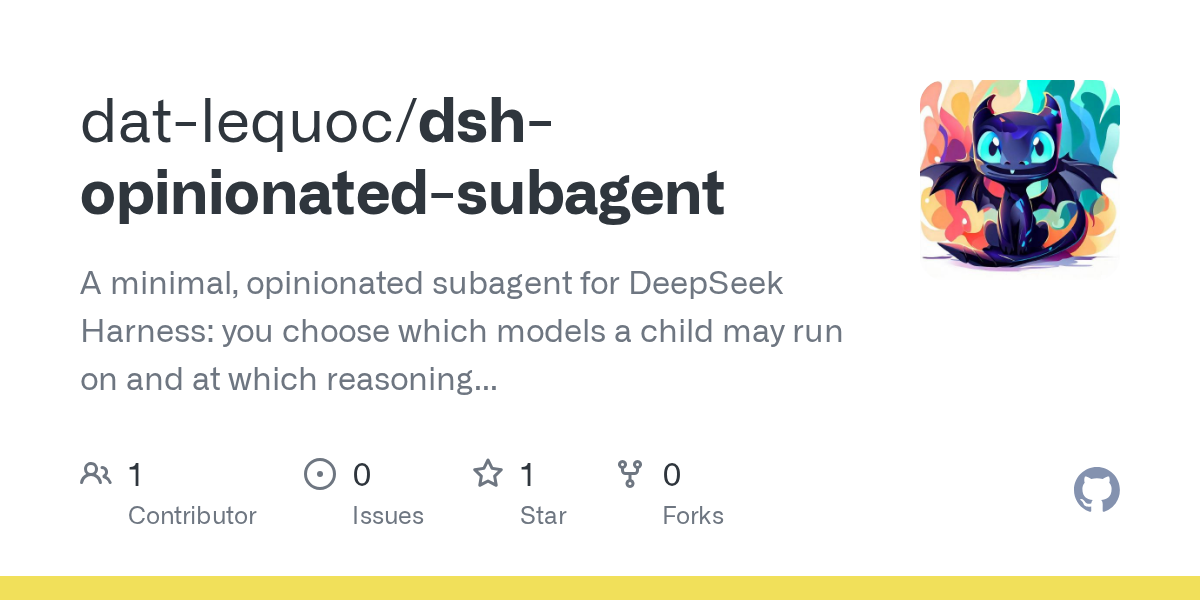 dat-lequoc/dsh-opinionated-subagent Screenshot preview