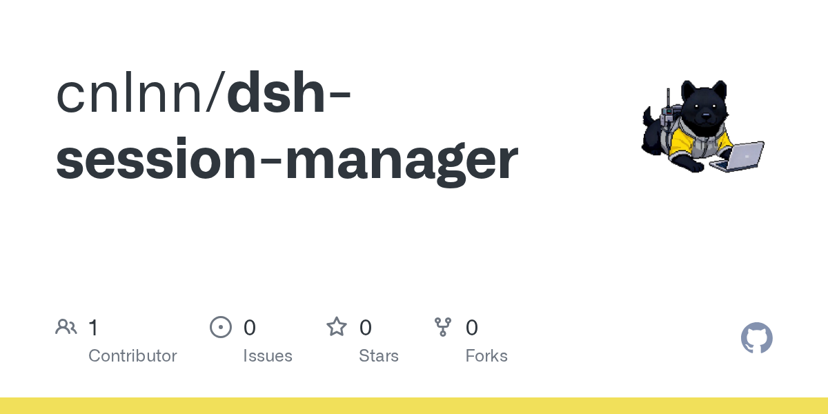 cnlnn/dsh-session-manager Screenshot preview