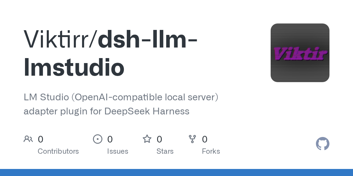 Viktirr/dsh-llm-lmstudio Screenshot preview