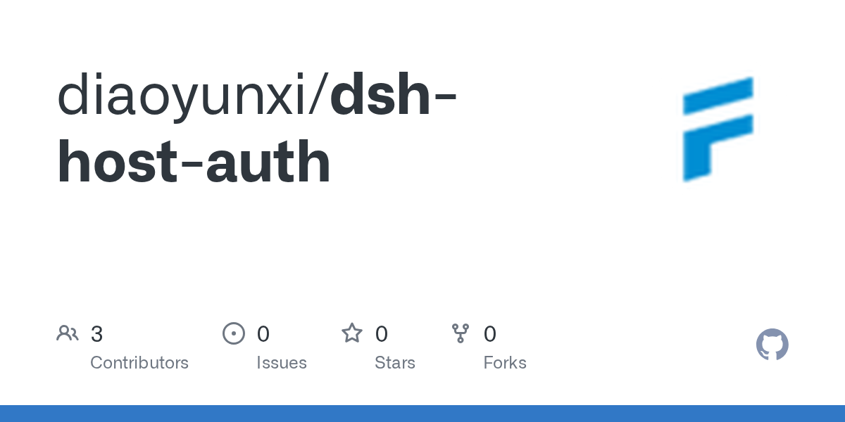 diaoyunxi/dsh-host-auth Screenshot preview