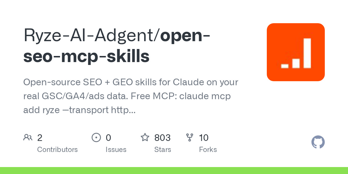 Ryze-AI-Adgent/open-seo-mcp-skills Screenshot preview