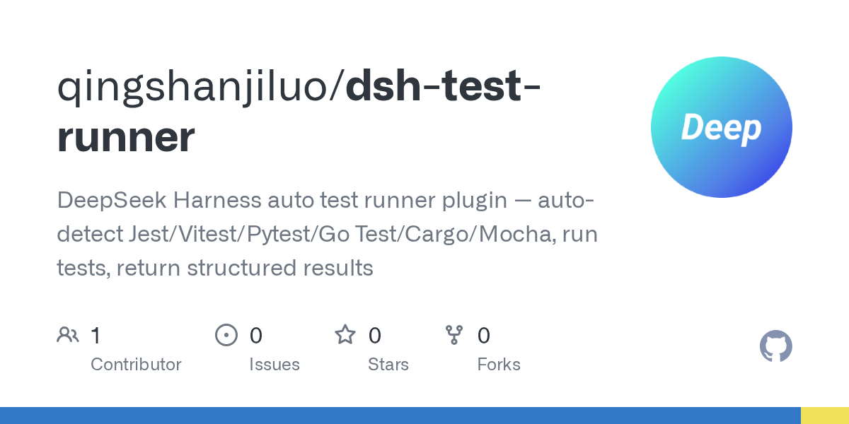 qingshanjiluo/dsh-test-runner Screenshot preview