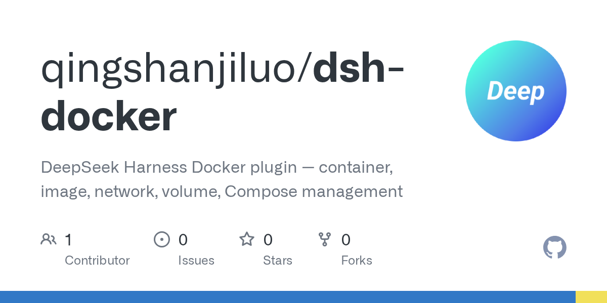 qingshanjiluo/dsh-docker Screenshot preview