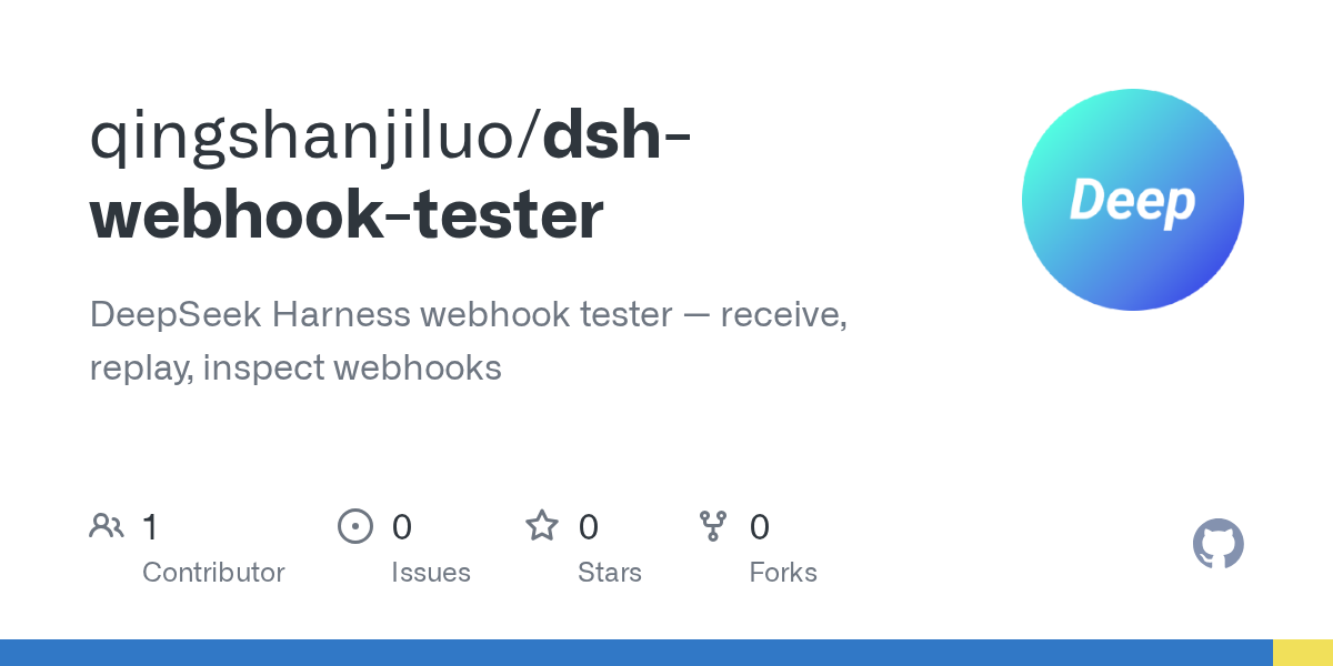 qingshanjiluo/dsh-webhook-tester Screenshot preview