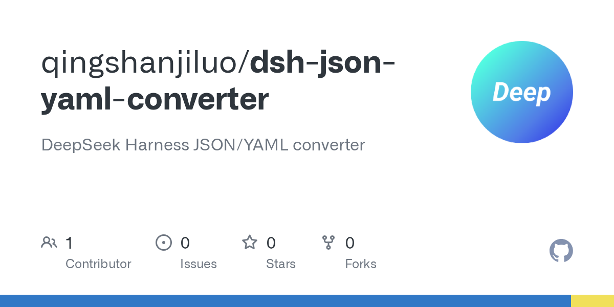qingshanjiluo/dsh-json-yaml-converter Screenshot preview
