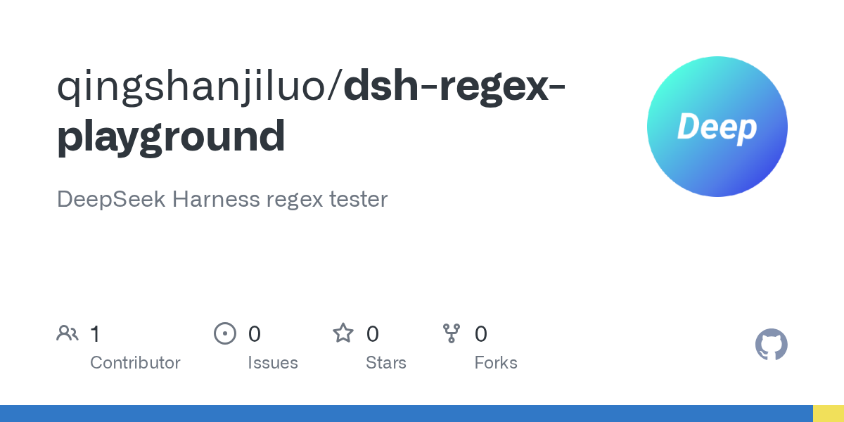 qingshanjiluo/dsh-regex-playground Screenshot preview