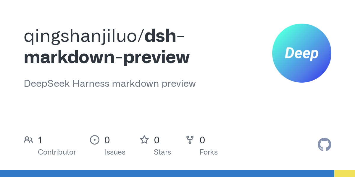 qingshanjiluo/dsh-markdown-preview Screenshot preview