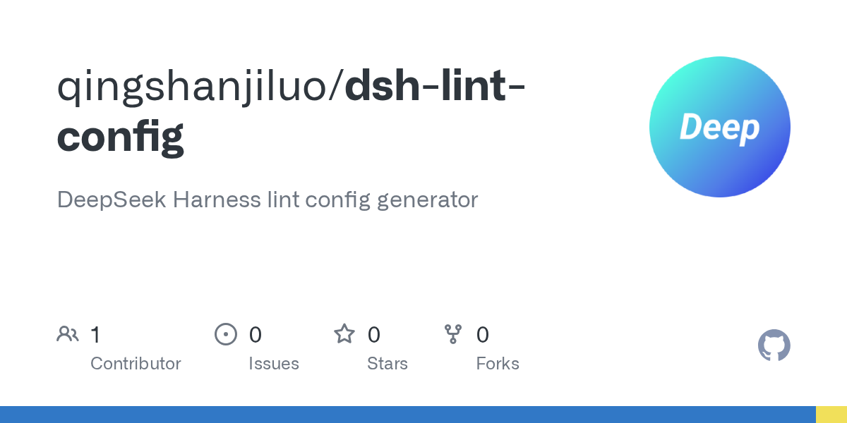 qingshanjiluo/dsh-lint-config Screenshot preview