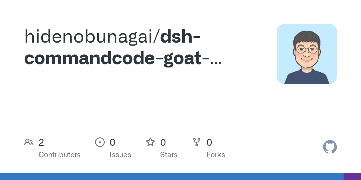 hidenobunagai/dsh-commandcode-goat-provider Screenshot preview