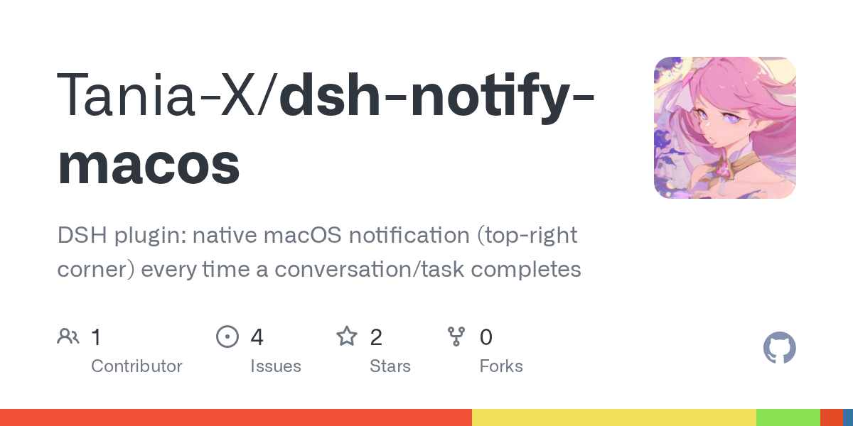 Tania-X/dsh-notify-macos Screenshot preview