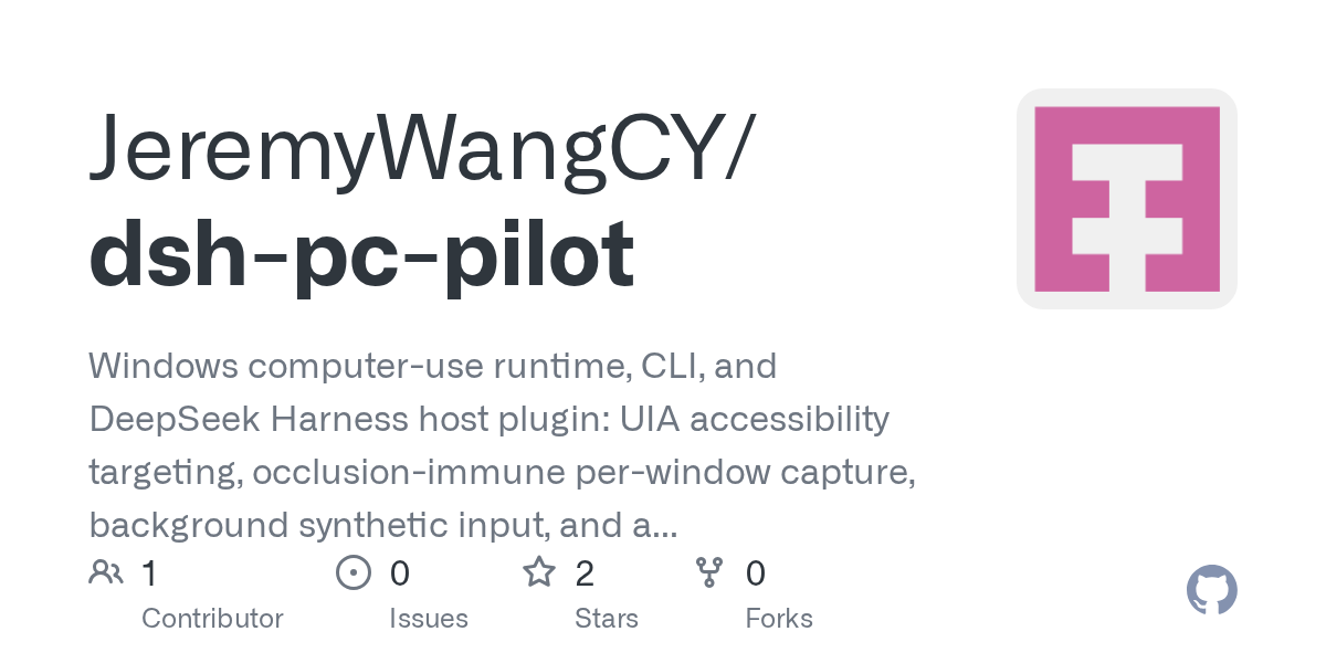 JeremyWangCY/dsh-pc-pilot Screenshot preview