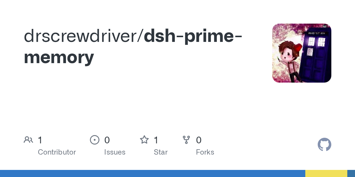 drscrewdriver/dsh-prime-memory Screenshot preview