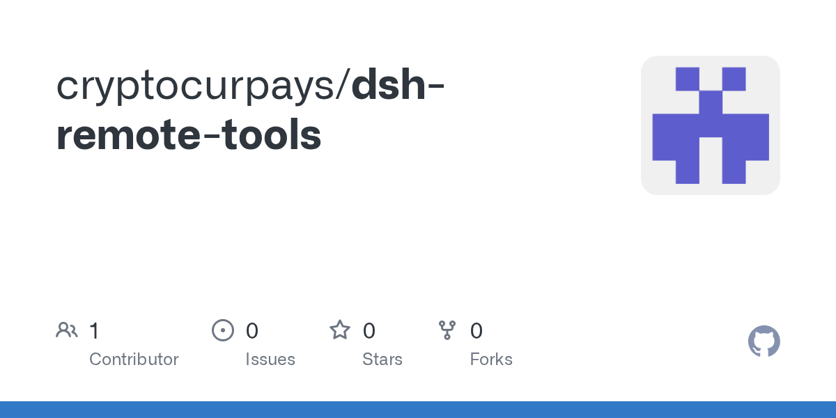 cryptocurpays/dsh-remote-tools Screenshot preview