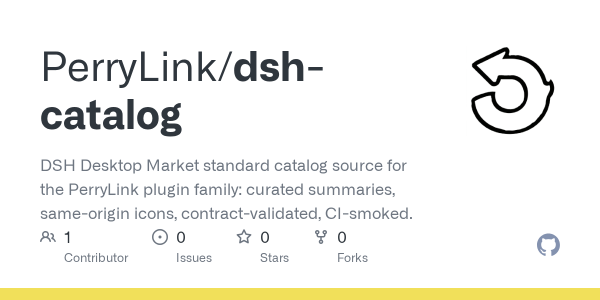 PerryLink/dsh-catalog Screenshot preview