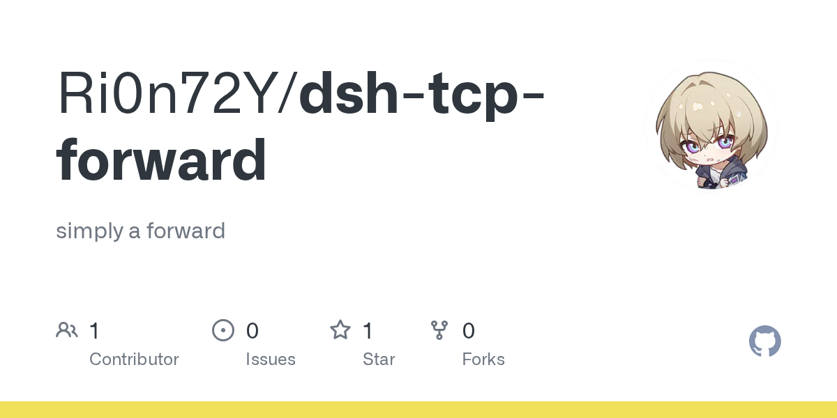 Ri0n72Y/dsh-tcp-forward Screenshot preview
