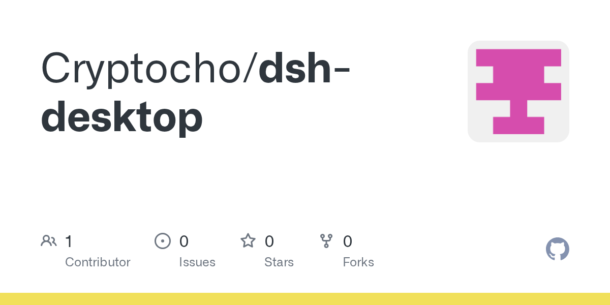 Cryptocho/dsh-desktop Screenshot preview