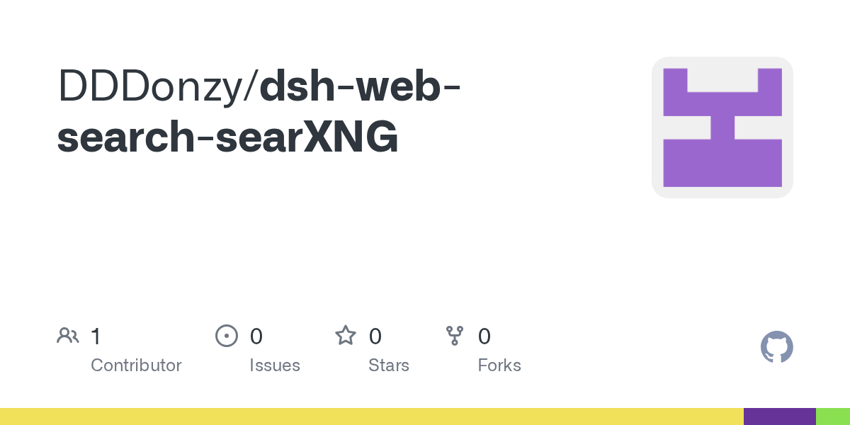 DDDonzy/dsh-web-search-searXNG Screenshot preview