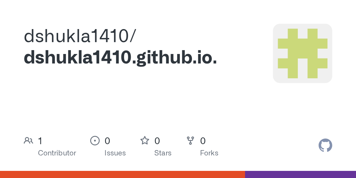 dshukla1410/dshukla1410.github.io. Screenshot preview