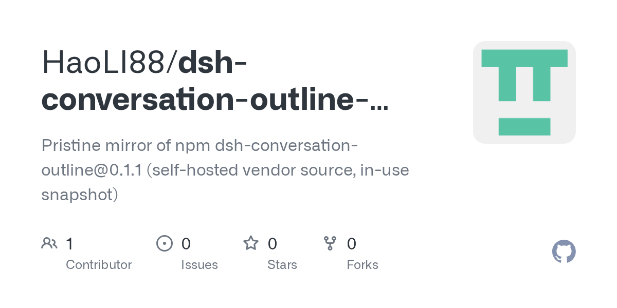 HaoLI88/dsh-conversation-outline-mirror Screenshot preview
