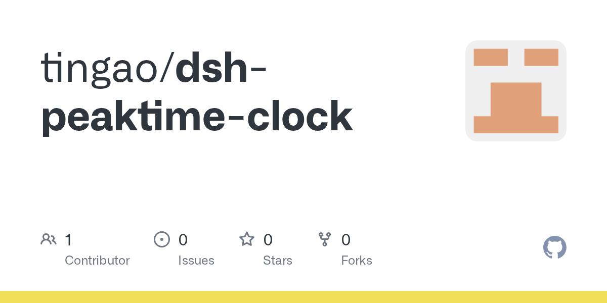 tingao/dsh-peaktime-clock Screenshot preview