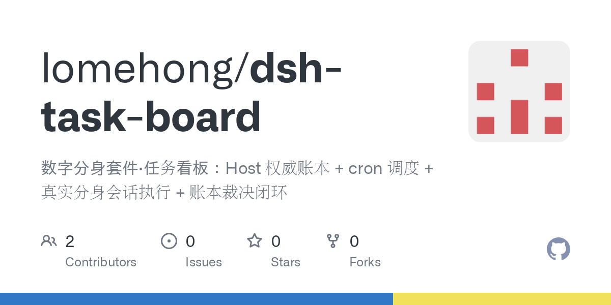 lomehong/dsh-task-board Screenshot preview