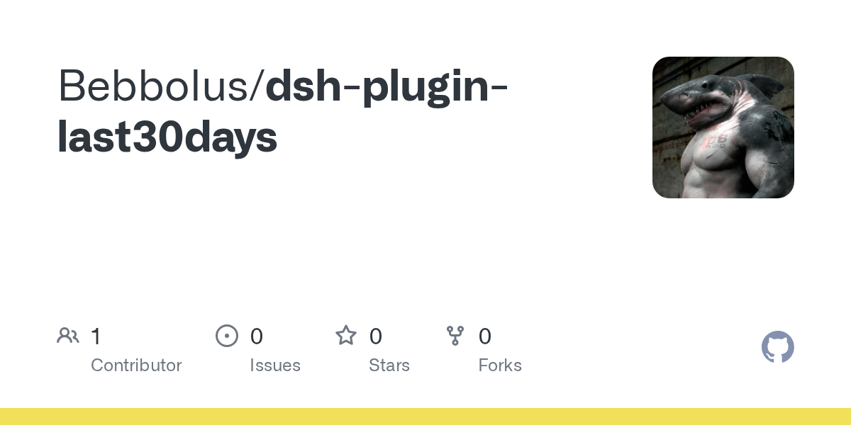 Bebbolus/dsh-plugin-last30days Screenshot preview