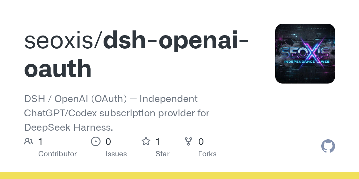 seoxis/dsh-openai-oauth Screenshot preview
