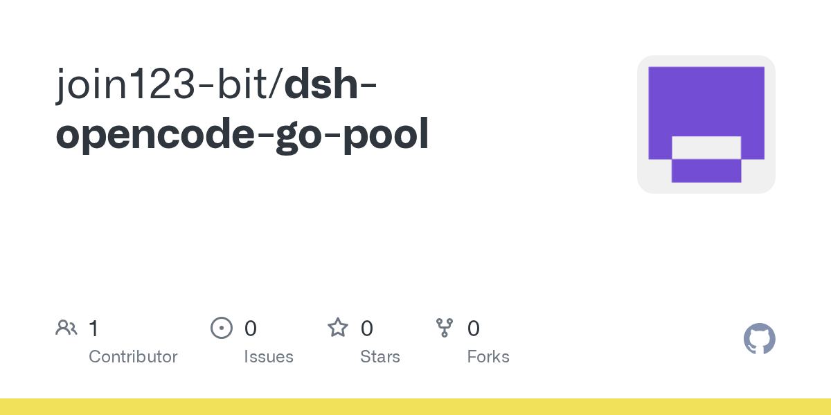 join123-bit/dsh-opencode-go-pool Screenshot preview