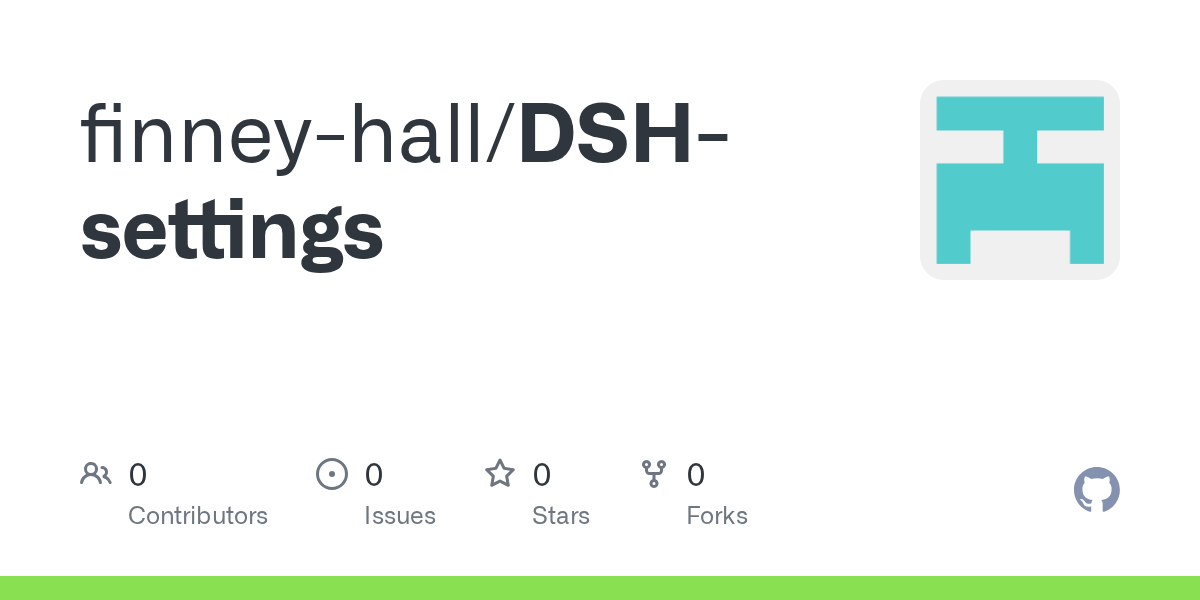 finney-hall/DSH-settings Screenshot preview