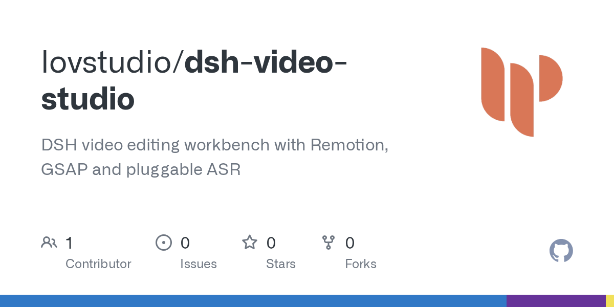 lovstudio/dsh-video-studio Screenshot preview