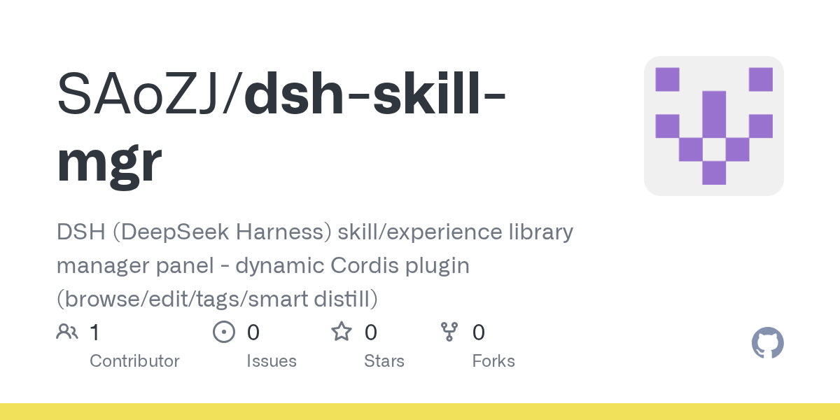 SAoZJ/dsh-skill-mgr Screenshot preview