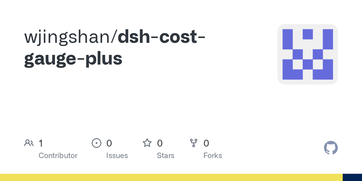 wjingshan/dsh-cost-gauge-plus Screenshot preview