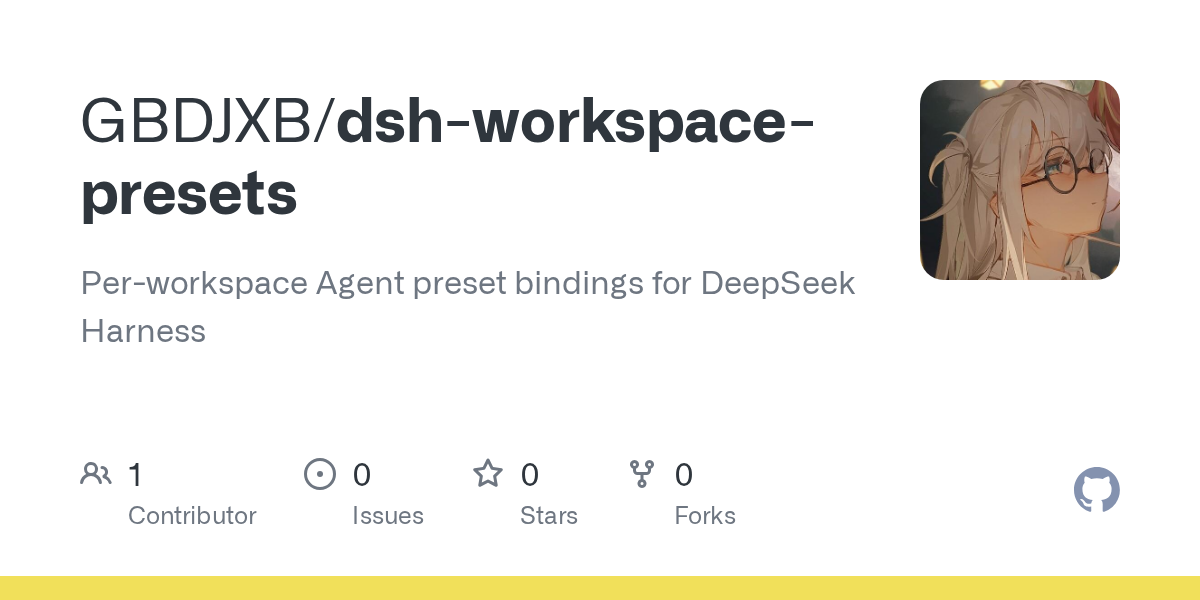 GBDJXB/dsh-workspace-presets Screenshot preview