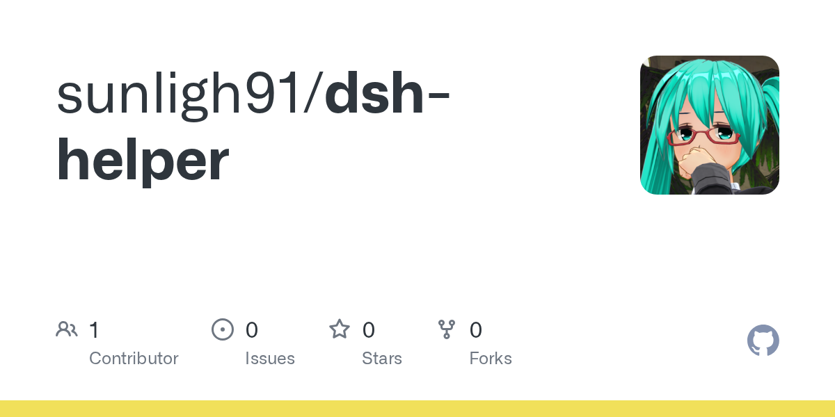 sunligh91/dsh-helper Screenshot preview