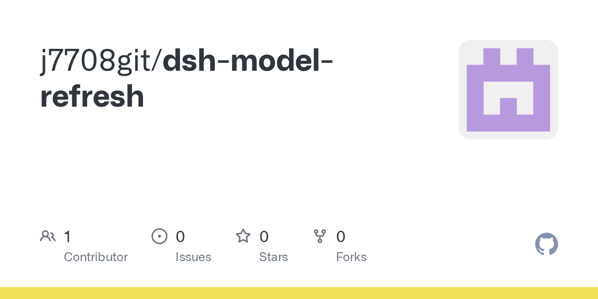 j7708git/dsh-model-refresh Screenshot preview