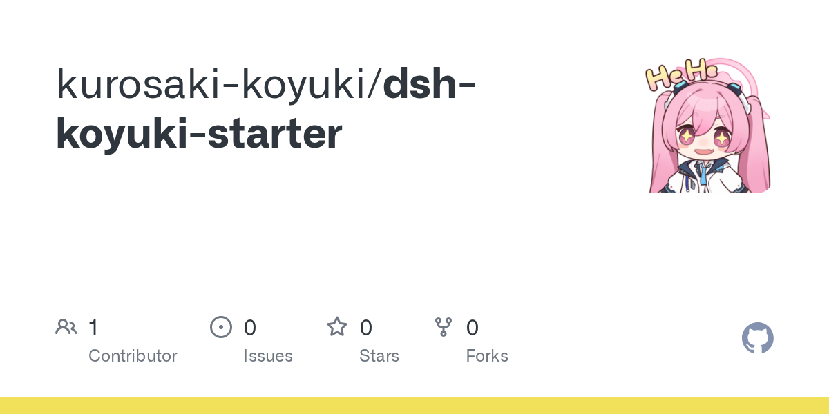 kurosaki-koyuki/dsh-koyuki-starter Screenshot preview