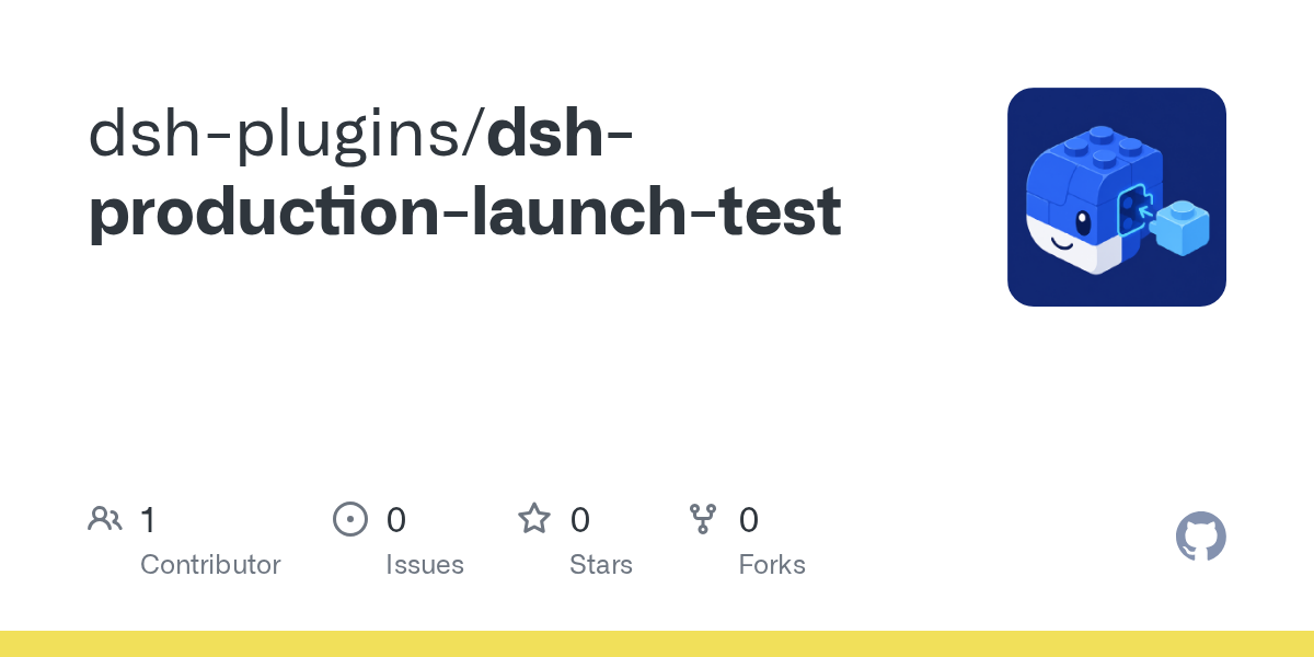 dsh-plugins/dsh-production-launch-test Screenshot preview